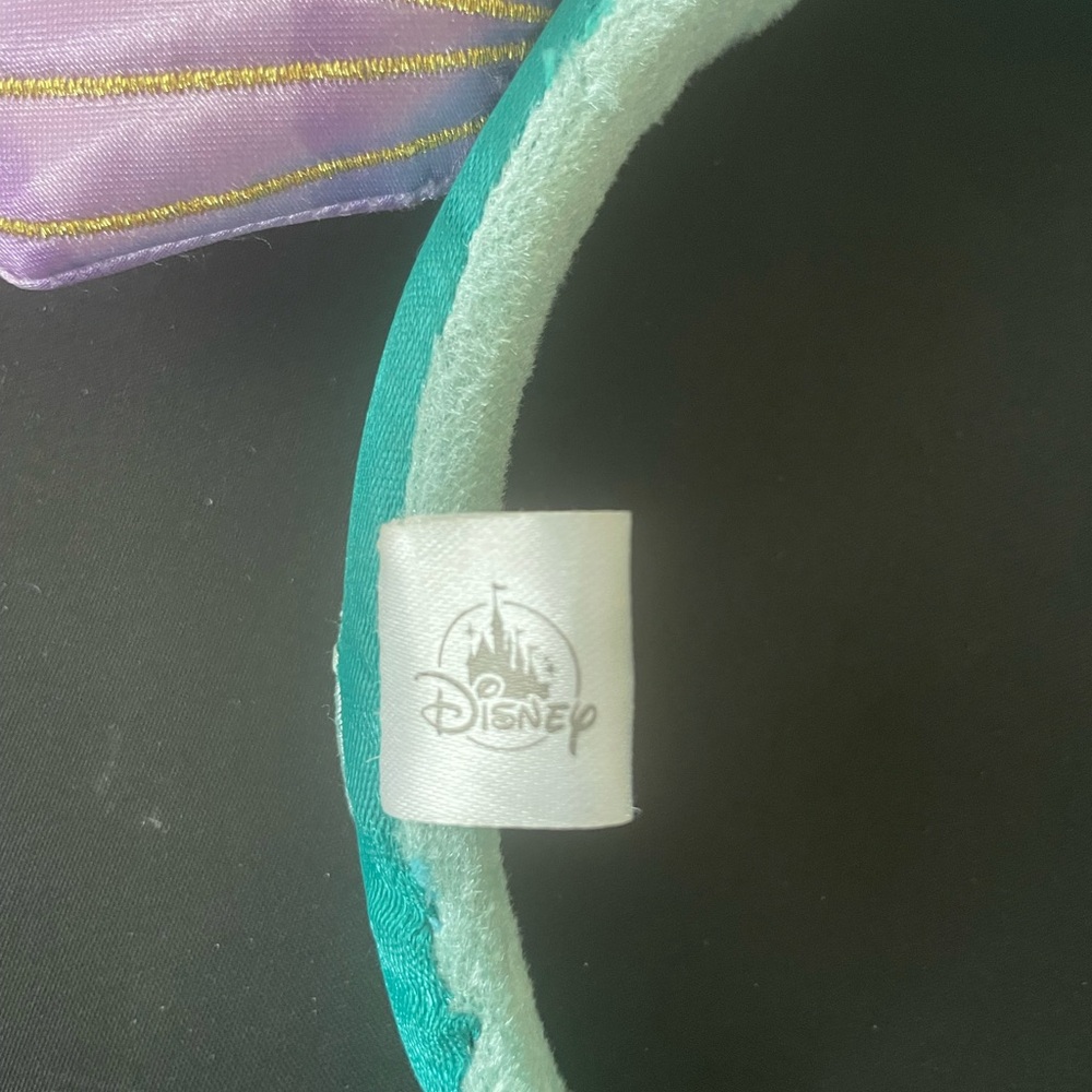 Rare Disney Japan Mermaid Shell Headband - Purple and Green - Picture 3 of 6